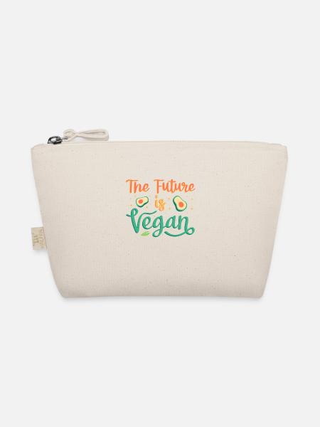 The future is vegan - Organic Pouch - nature - Front