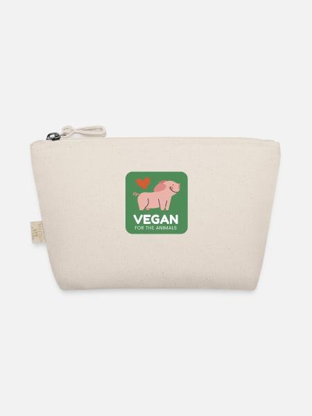 Vegan for animals - Organic Pouch - nature - Front