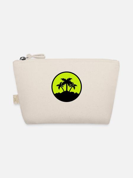 Palm Design - Organic Pouch - nature - Front