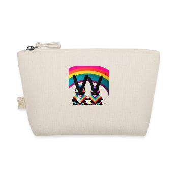Stolze Pride Hasen - Bio-Täschchen - Natur - Vorne