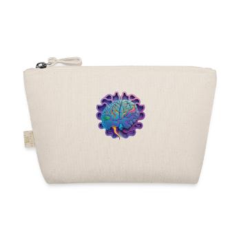 purple brain Geschenk - Bio-Täschchen - Natur - Vorne