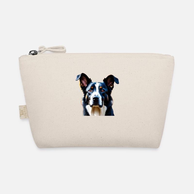 Dreifarbiger Hund Bio-Täschchen