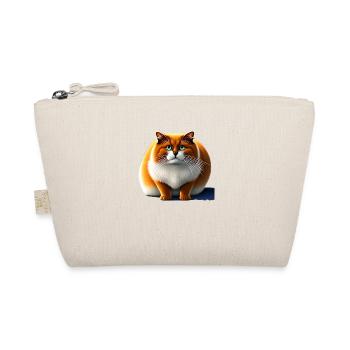 Gros chat avec fourrure moelleuse - Trousse biologique - nature - Devant