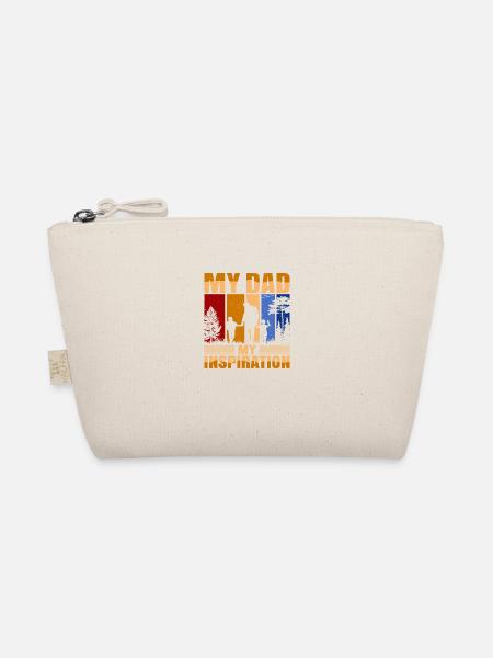 My Dad is my Inspiration - Organic Pouch - nature - Front