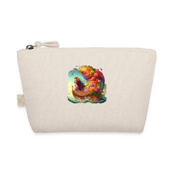 Mermaid in the fruit boat gift - Organic Pouch - nature - Front