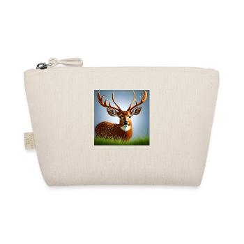 Cerf dans l'herbe - Trousse biologique - nature - Devant
