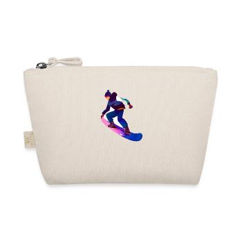 Snowboardsport Snowboard Geschenk Snowboardfahrer - Bio-Täschchen - Natur - Vorne