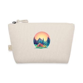 Camping Gift Tents Motorhome Caravan Camp - Organic Pouch - nature - Front
