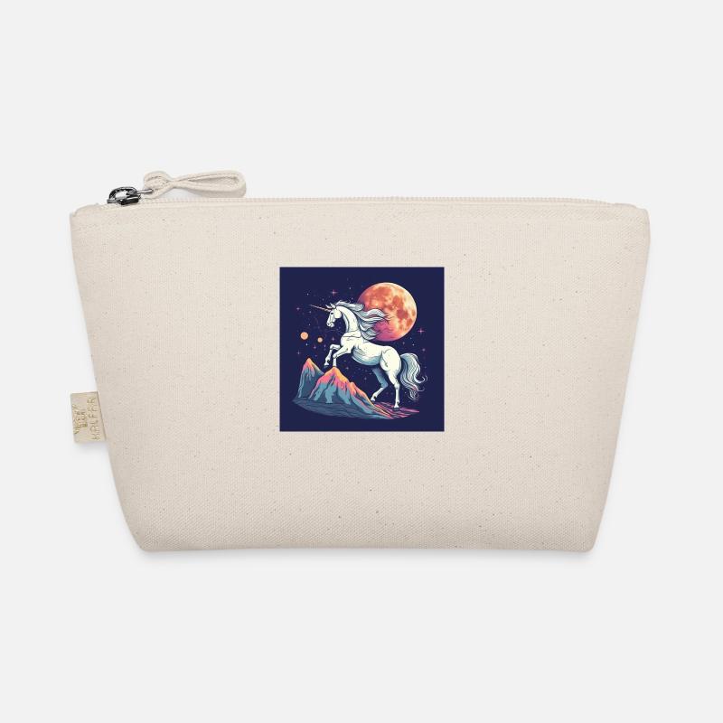 Retro Einhorn Bio-Täschchen