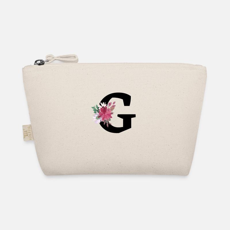 Buchstabe g blumig Bio-Täschchen