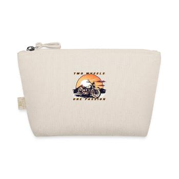 Two Wheels One Passion - Organic Pouch - nature - Front