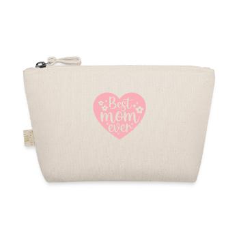 Best Mom Ever Muttertag Geschenk Herz - Bio-Täschchen - Natur - Vorne