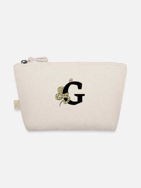 Letter g snake - Organic Pouch - nature - Front