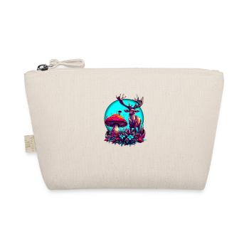 MUSHROOM AND DEER - Organic Pouch - nature - Front