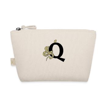 Letter q snake - Organic Pouch - nature - Front