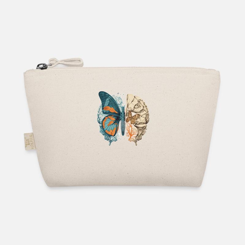 Butterfly brain your-Tshirt Organic Pouch