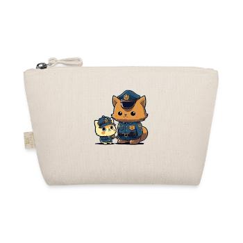 kawaii cat police - Organic Pouch - nature - Front