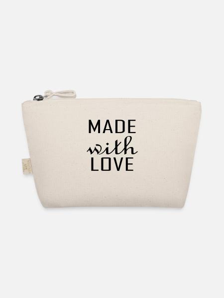Made with Love - Bio-Täschchen - Natur - Vorne