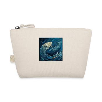Beautiful fish in paper art style in coral reef - Organic Pouch - nature - Front