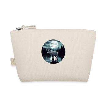 Grey Wolf Survives The Forest Moon Lake Graphic - Organic Pouch - nature - Front
