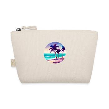 Summer Vacation Palm Beach Palm Island Sun - Organic Pouch - nature - Front