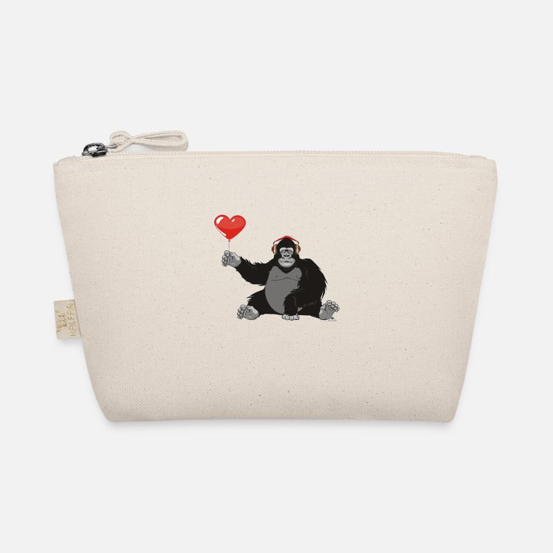 Gorilla mit Herz Bio-Täschchen