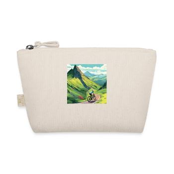 Road cyclist climbs mountain in France - Organic Pouch - nature - Front
