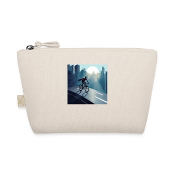 Héros du vélo de route avec des promenades en cape sur son vélo - Trousse biologique - nature - Devant