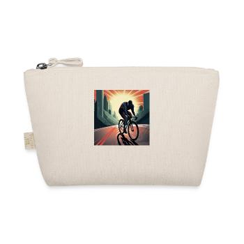 Héros du vélo de route avec des promenades en cape sur son vélo - Trousse biologique - nature - Devant