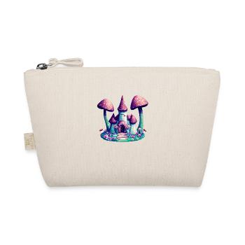 Fantasy Castle Mushroom Towers, Magic Fairy Tale - Organic Pouch - nature - Front