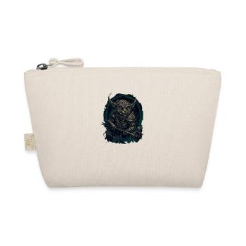 Sleek Skaven logo for black tees. - Organic Pouch - nature - Front
