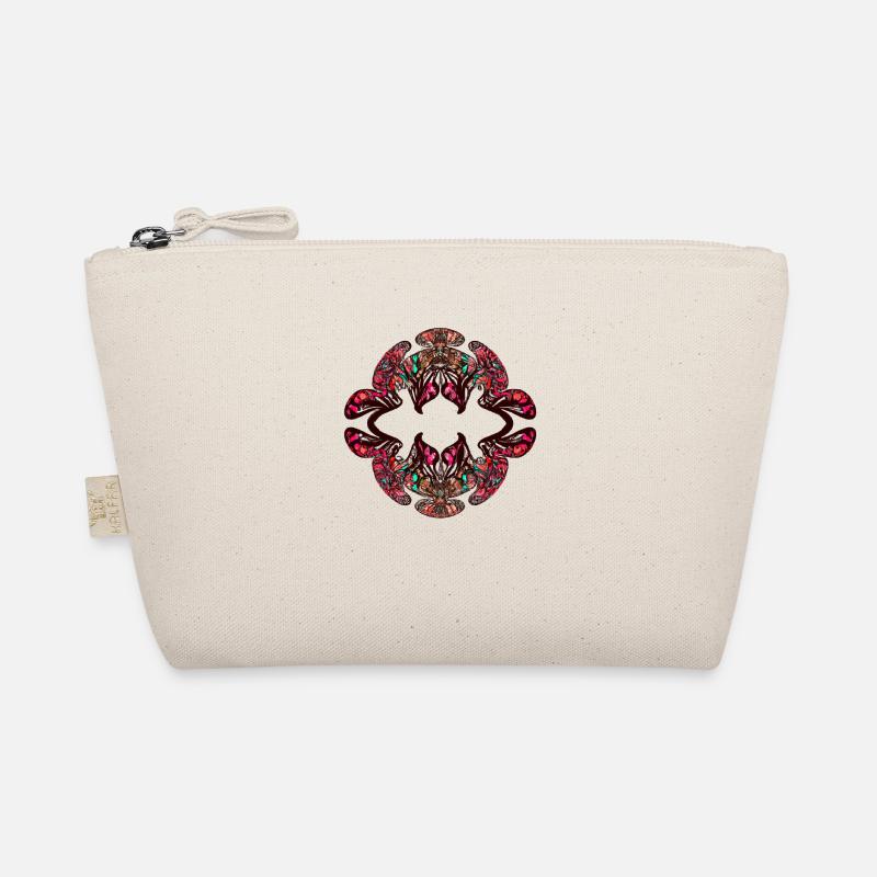 Rainbow Kaleidoscopic Psychedelic Pattern - Organic Pouch - nature