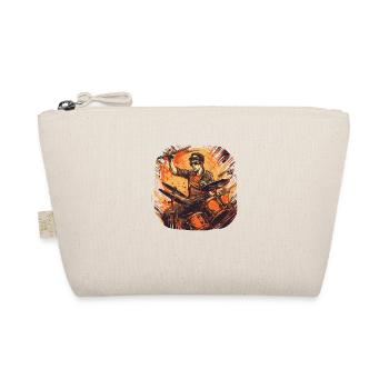 Drummer orange - Bio-Täschchen - Natur - Vorne