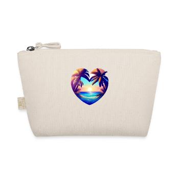 Summer Vacation Palm Island Sun Palm Beach - Organic Pouch - nature - Front