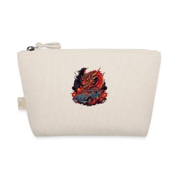 Drachen Auto - Bio-Täschchen - Natur - Vorne