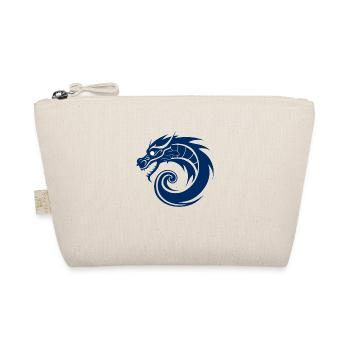 Drachen Asien blau - Bio-Täschchen - Natur - Vorne