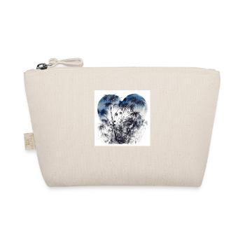 Forest with palm trees in the shape of a heart - Organic Pouch - nature - Front