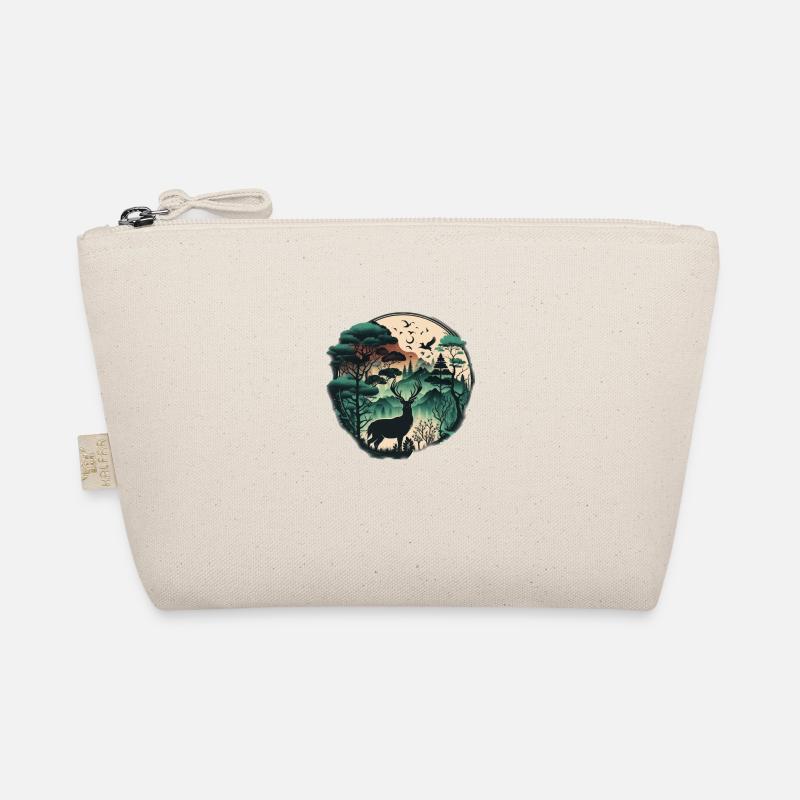 Forest with deer Organic Pouch