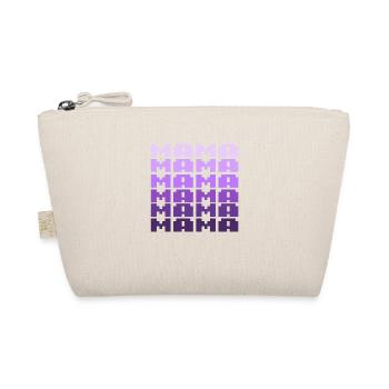 MAMA Retro Schriftzug 8bit - Bio-Täschchen - Natur - Vorne
