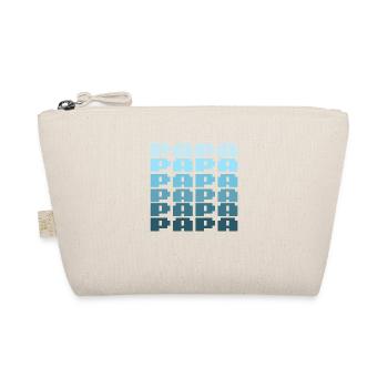 PAPA Retro Gaming 8bit Schriftzug - Bio-Täschchen - Natur - Vorne