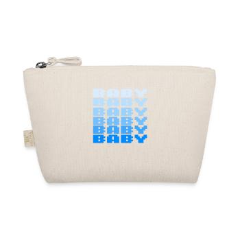BABY Schriftzug Retro Gaming 8bit - Bio-Täschchen - Natur - Vorne