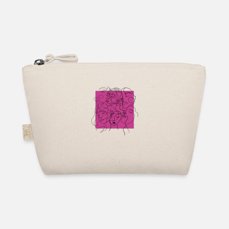 Face line pink Organic Pouch
