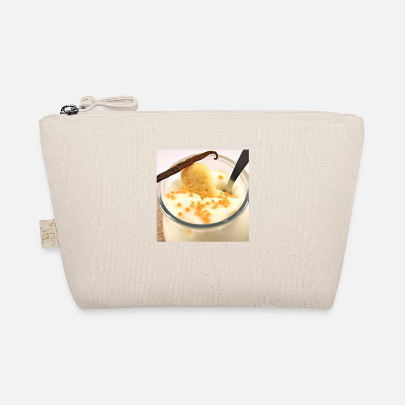 Saftigkeit dessertpudding in vanillesosse Bio-Täschchen