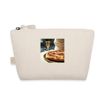 Pizza Lover Heart - Bio-Täschchen - Natur - Vorne
