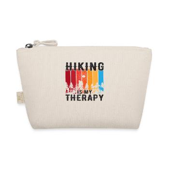Hiking is my Therapy - Bio-Täschchen - Natur - Vorne