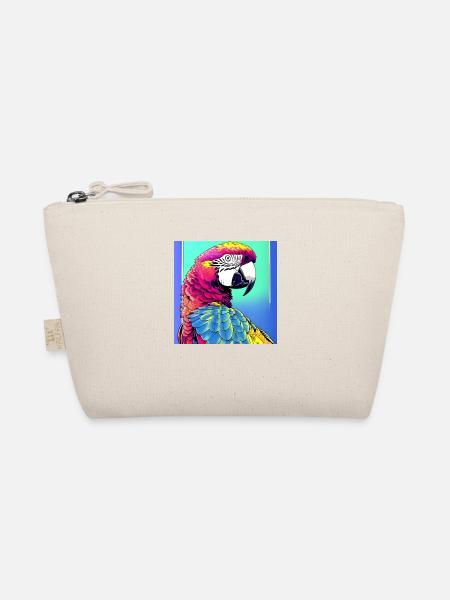 Neon Macaw - Organic Pouch - nature - Front