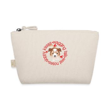 AUSTRALIAN SHEPHERD sloppy kisses - Organic Pouch - nature - Front