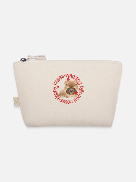 Cute Chow Chow, sloppy kisses - Organic Pouch - nature - Front