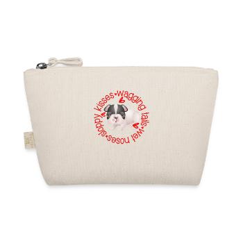 Cute Boston Terrier, sloppy kisses - Organic Pouch - nature - Front