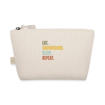 EAT SNOWBOARD SLEEP REPEAT - Organic Pouch - nature - Front
